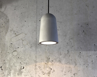 Luminária Pendente de Concreto Feita à Mão: Lustre Industrial Moderno