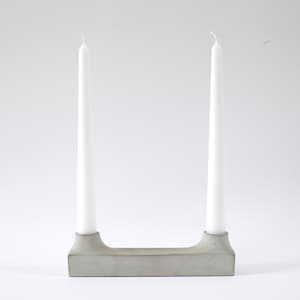 Handmade Concrete Candle Holder: Modern Interior Decor