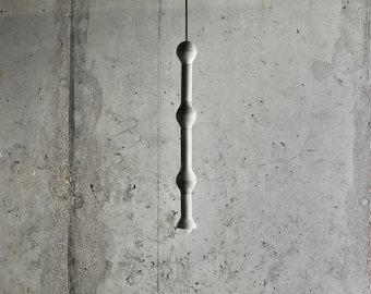 Handmade Concrete Pendant Light: Modern Cylinder Chandelier