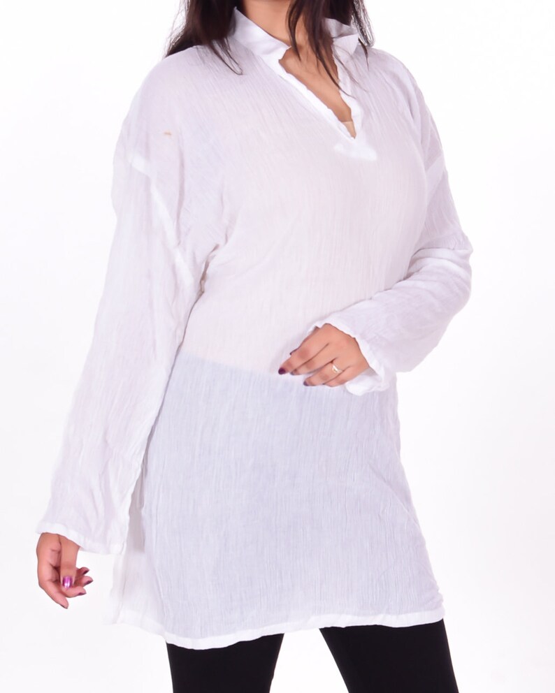 Indian Women 100 Cotton Top Tunic Plus Size Solid Multi Color Etsy