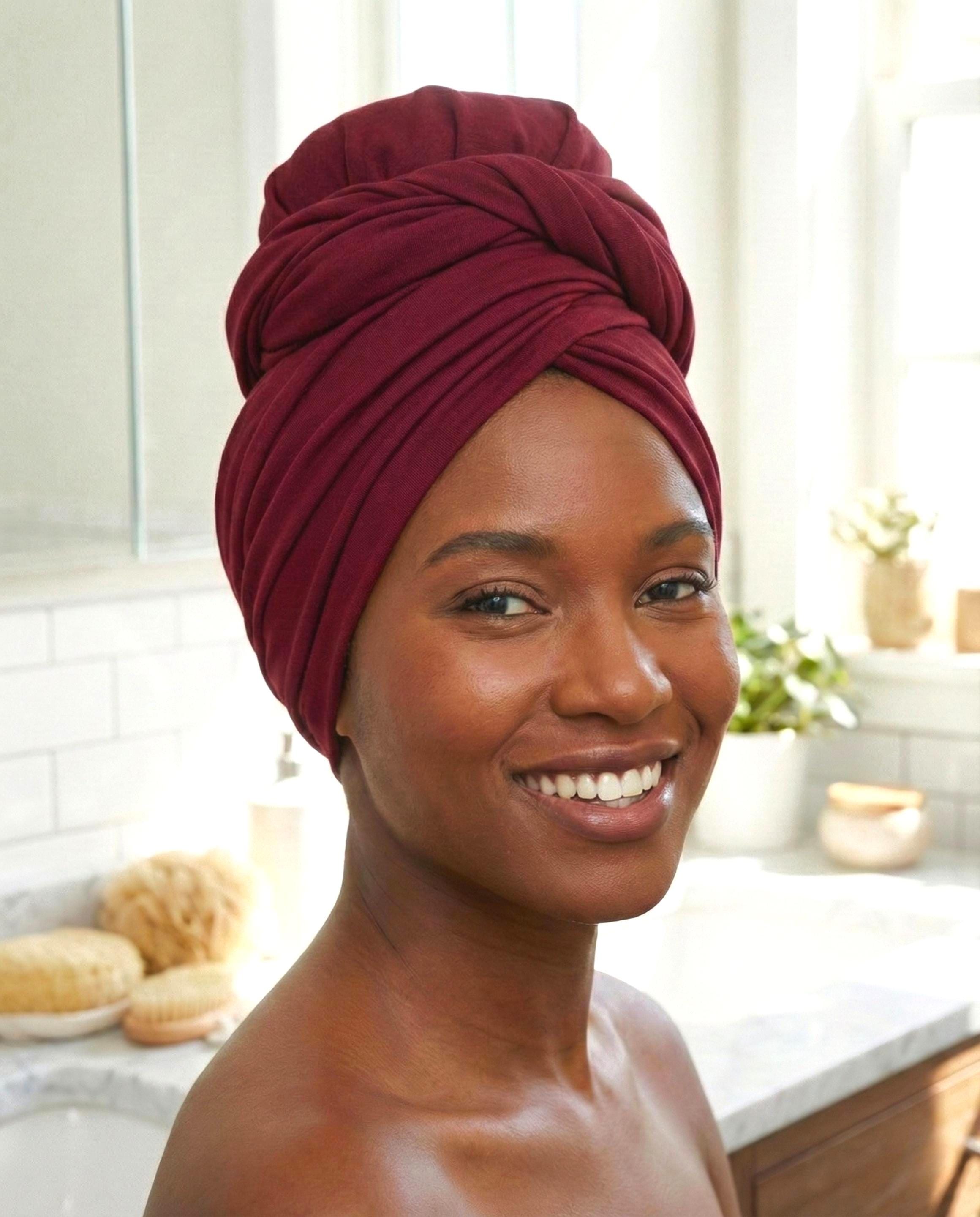 African Head Wrap Burgundy - Etsy