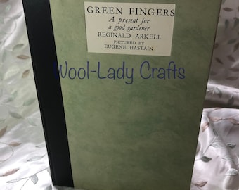 Handmade Vintage Altered 'Green Fingers' Book Daily Keepsake Junk Journal