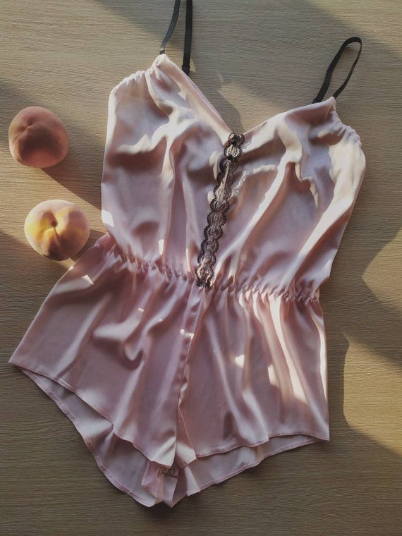 Silk pajama romper Clearance