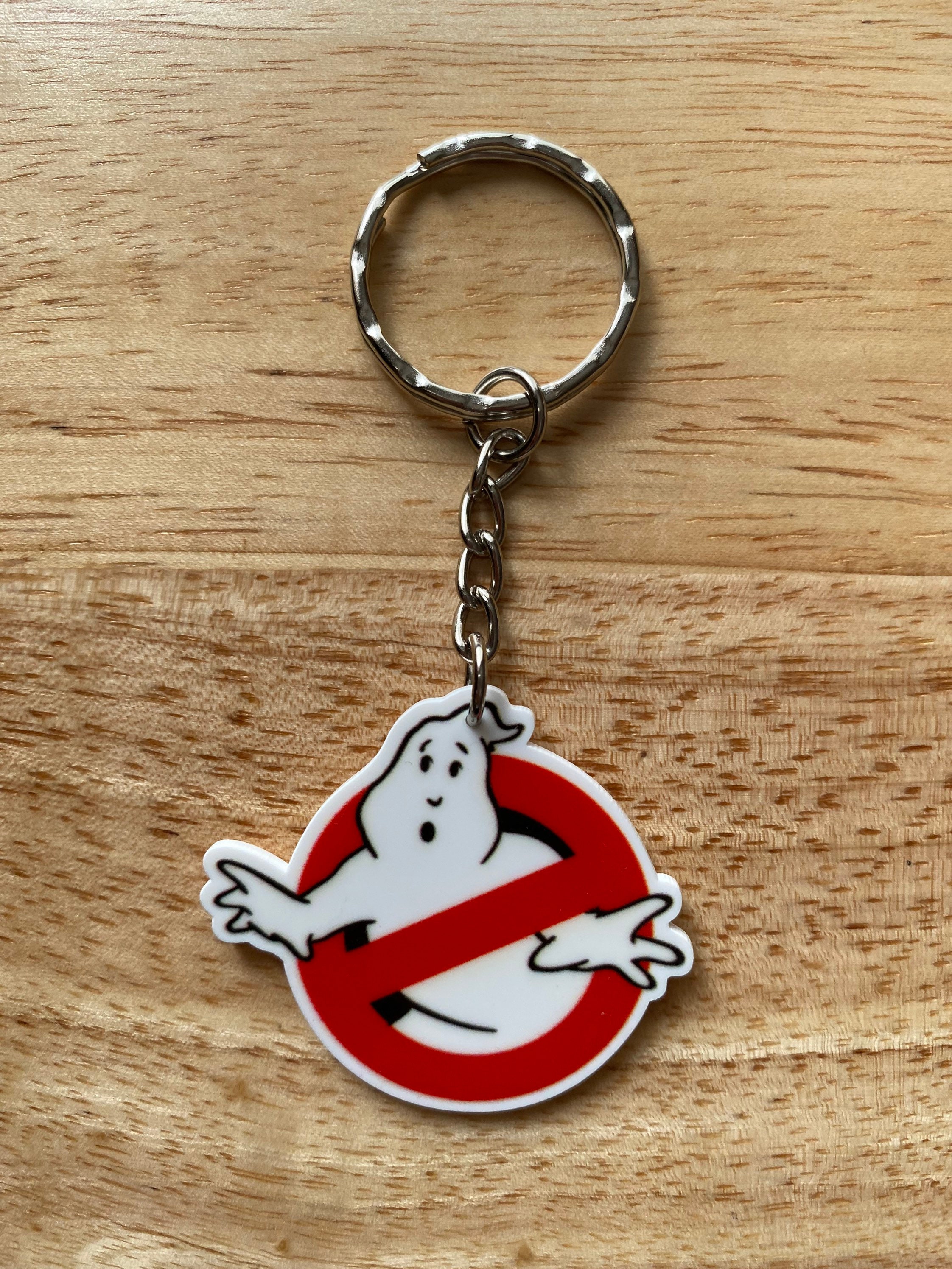 thumbnail image 2 of Ghostbusters HQ Movie Logo Enamel Keyring - Fat-catz-copy-catz Metal Key Chain, Great Gift Idea 2 of 4