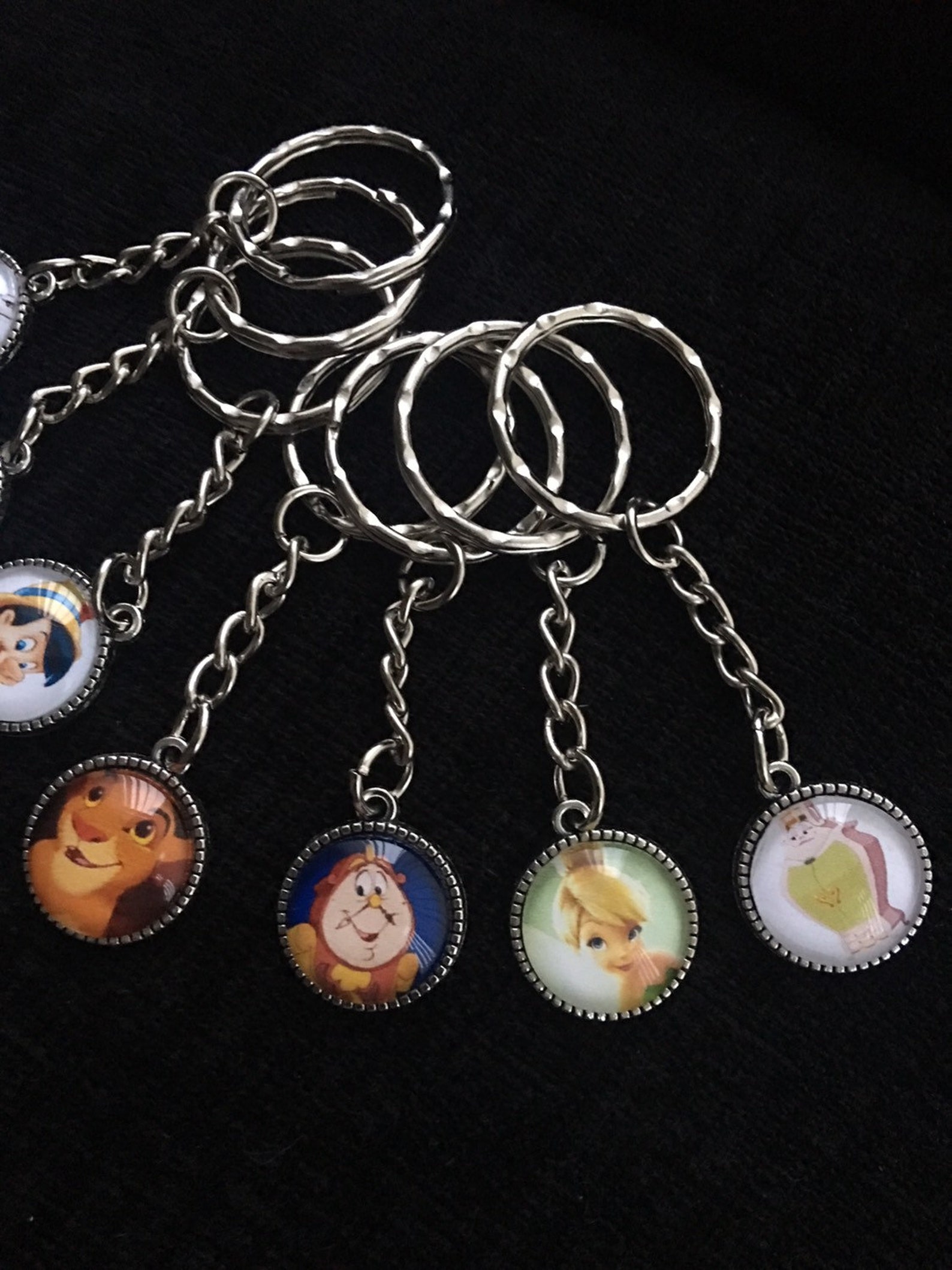 Disney character keychains Etsy