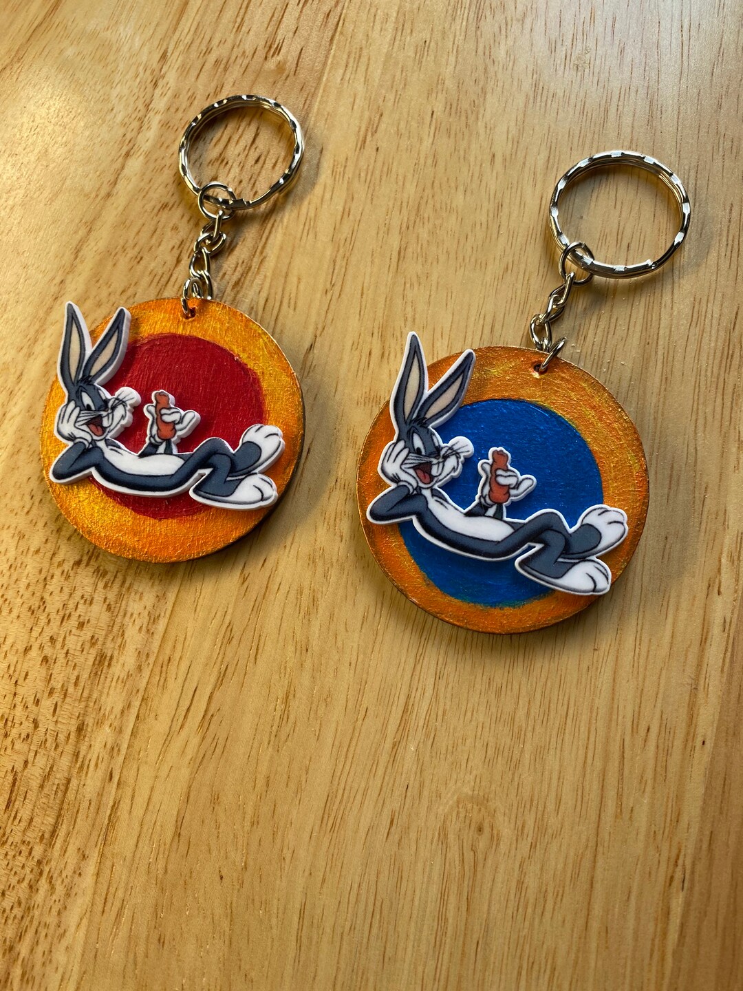 Bugs Bunny Keychain Keyring Etsy