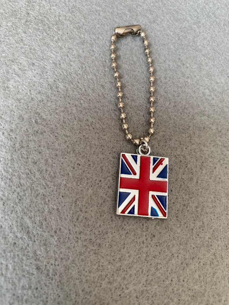 British Union Jack Flag Keychain Etsy