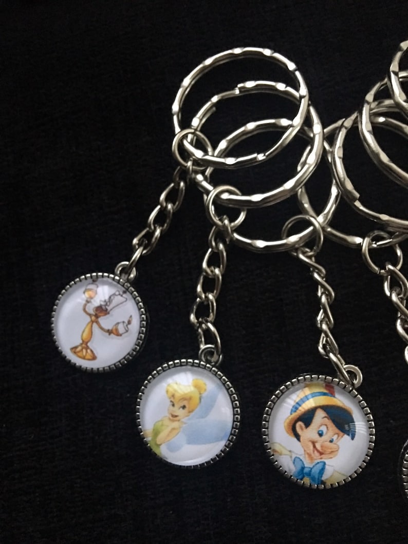 Disney character keychains Etsy