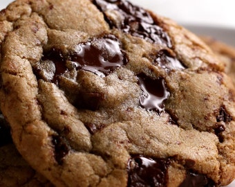 KETO Chocolate Chip Cookies with Salted Caramel Chips and Pecans