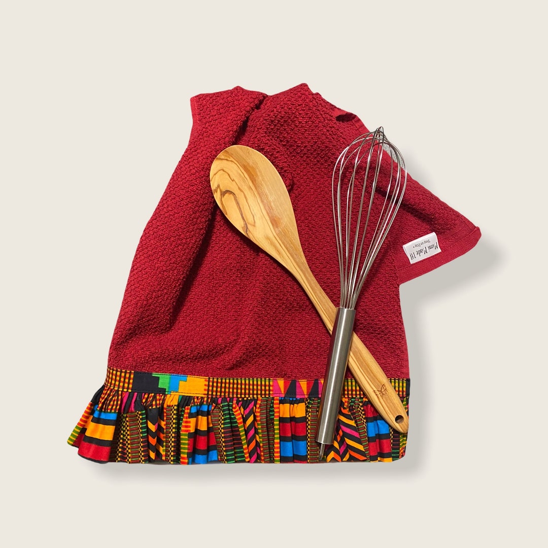 Decorated Kitchen Towels Embellished Kitchen Towels Ruffled Etsy