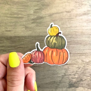 Fall Sticker | Pumpkin Patch | Pumpkin Sticker, Vinyl Sticker, Autumn Sticker, Decal, Halloween Sticker, Happy Fall, Planner Sticker