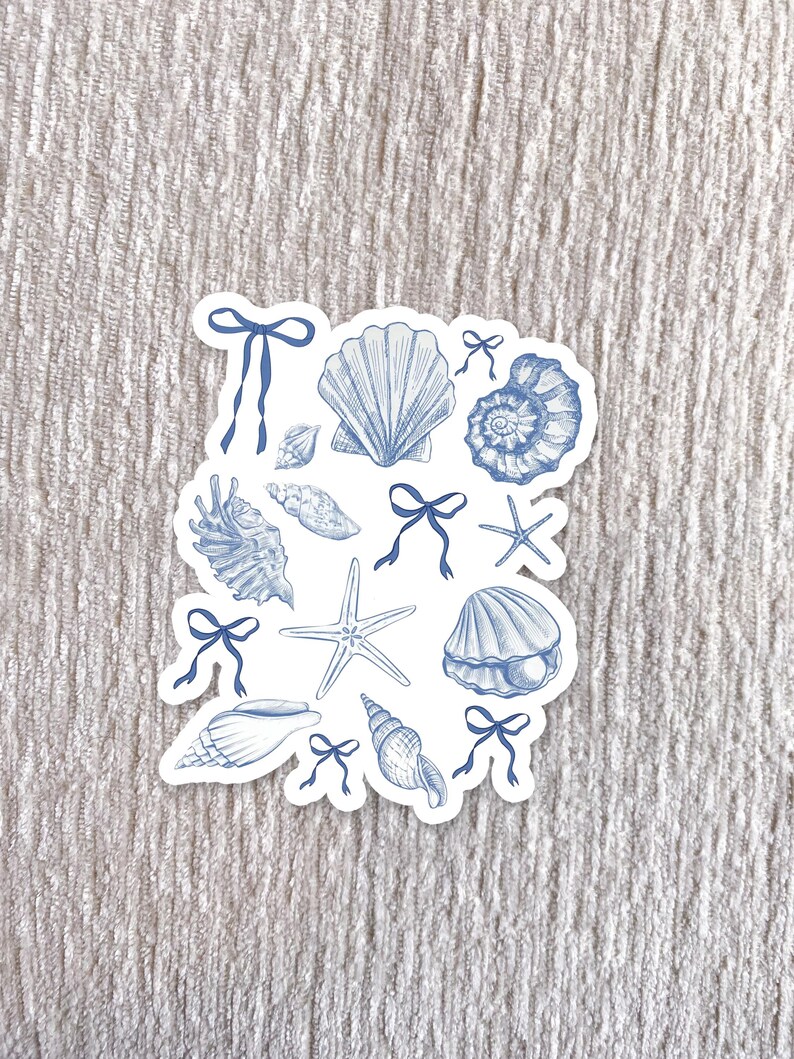Gril Strand Sticker Girly Shells Sticker, Vinyl Sticker, Beach Sticker, Summer Sticker ...