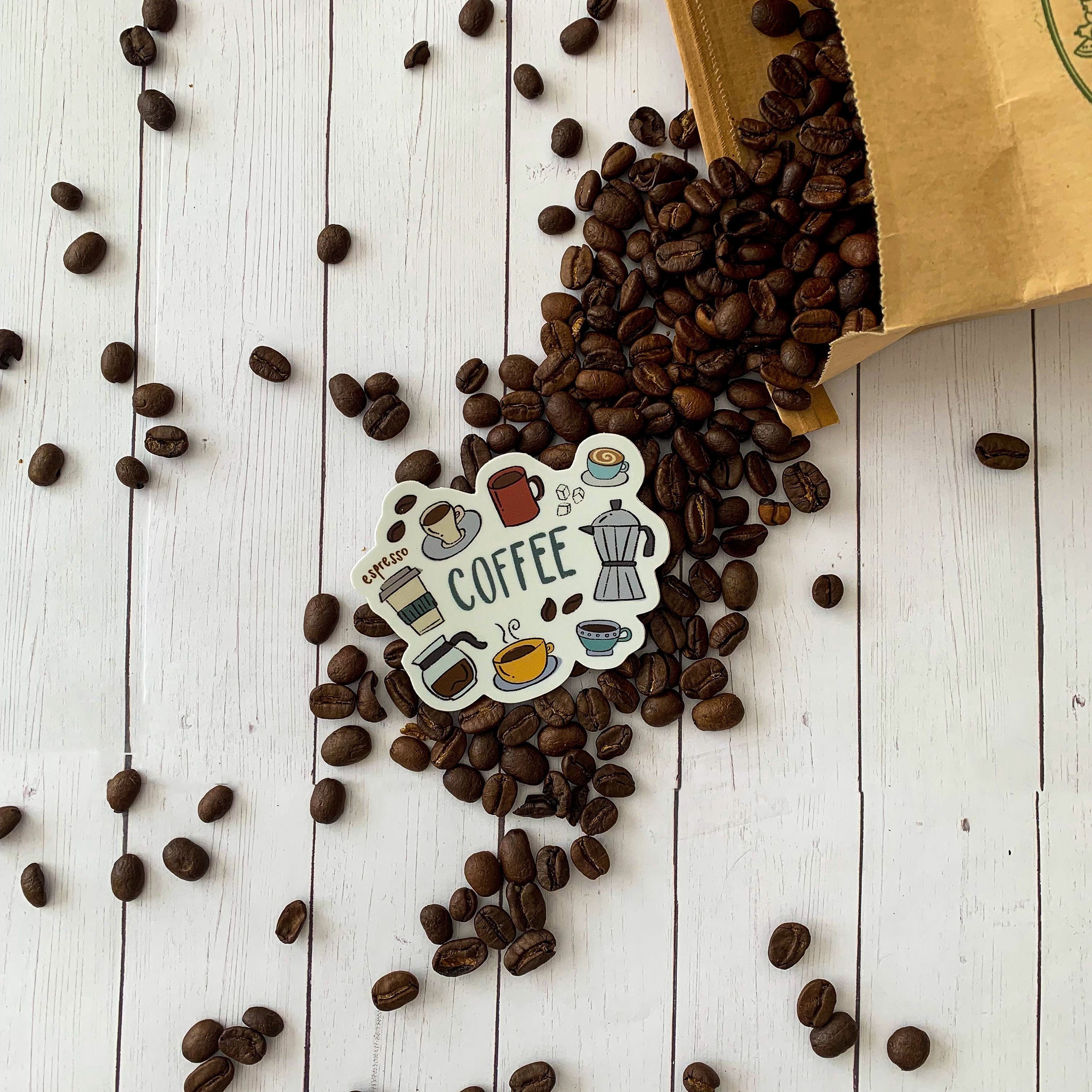 Coffee  Sticker for Sale by negrarts