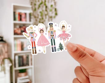 Nutcracker Ballet Vinyl Sticker, Christmas Sticker, Holiday Sticker, Ballerina Sticker, Nutcracker Christmas, Rat King Sticker, Nostalgic