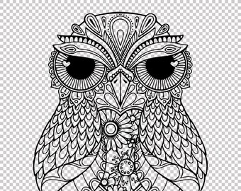 Download Owl mandala svg | Etsy