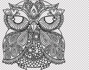 Download Owl mandala svg | Etsy
