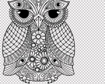 Download Owl Zentangle Etsy PSD Mockup Templates