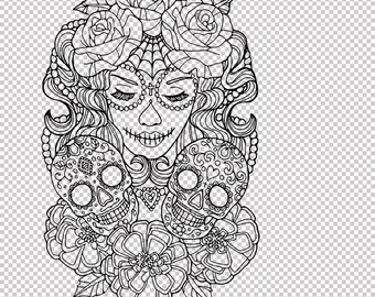 Download Mandala skull svg | Etsy