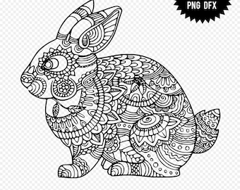 Download Mandala Rabbit Svg Etsy