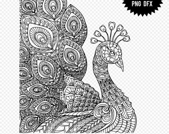 Download Peacock Mandala Svg Etsy