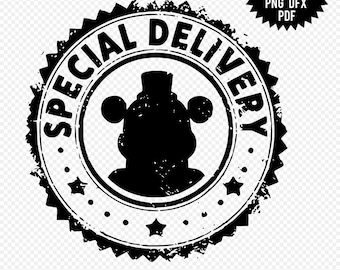 Five Nights at Freddy's Special Delivery Logo Svg Pdf Png Eps Dxf Silhoutte Sublimation