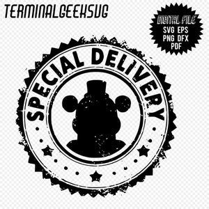 Five Nights at Freddy's Special Delivery Logo Svg Pdf Png Eps Dxf Silhoutte Sublimation