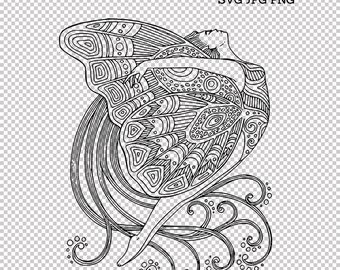 Download Fairy mandala svg | Etsy
