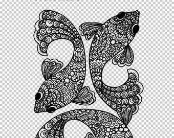 Download Mandala fish svg | Etsy