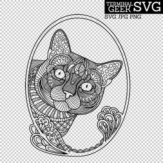 Download Free 3D Cat Mandala Svg For Cricut - Free Layered SVG Files