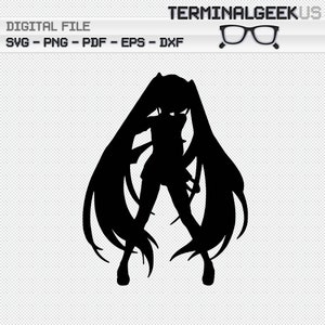Hatsune Miku Anime Japan SVG DFX JPG Cricut Cut File