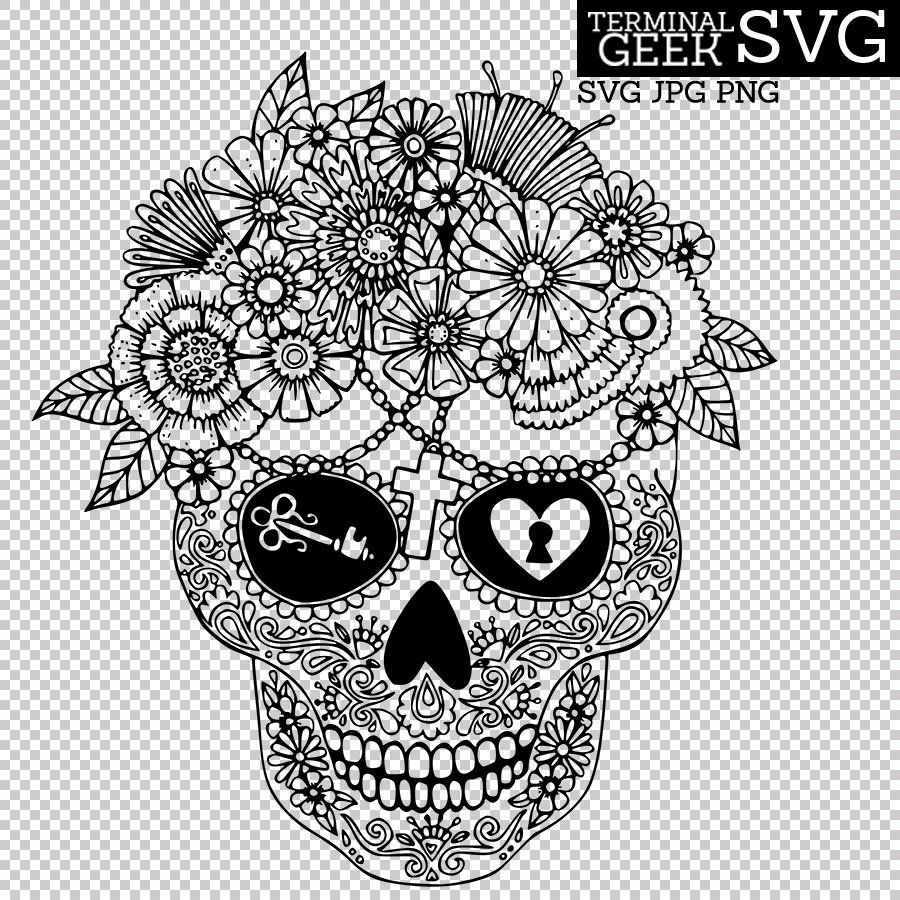 Download 294+ Skull Mandala Svg Free SVG Cut File