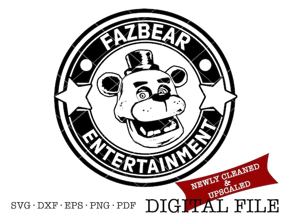 Five Nights at Freddy's Fazbear Entertainment Logo Digital File Svg Pdf Png Eps Dxf Silhoutte Sublimation Laser Engraving Coloring Book Page