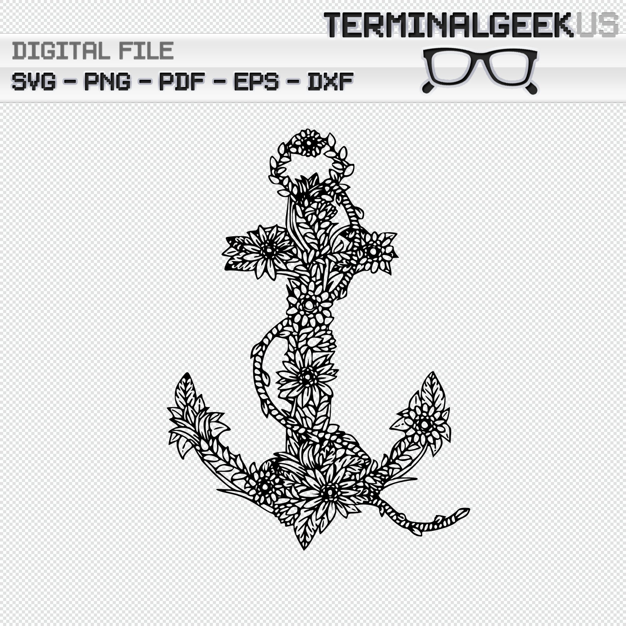 Anchor Coloring Page - Etsy