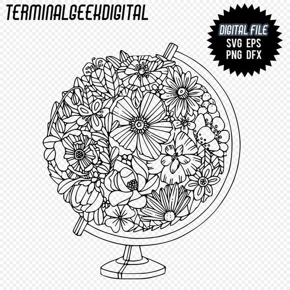 Free Free 277 Flower Globe Svg SVG PNG EPS DXF File