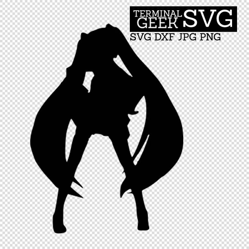 Hatsune Miku Anime Japan SVG DFX JPG Cricut Cut File | Etsy