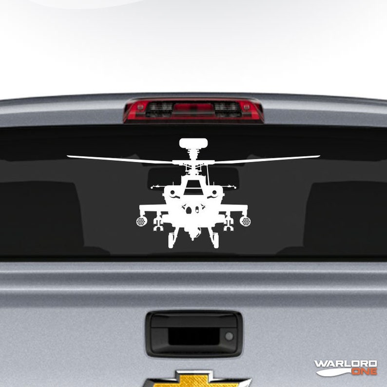 AH64 Apache Sticker Die Cut Decal Self Adhesive Vinyl Etsy