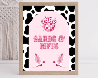 Cards and Gifts | Man I Feel Like I'm One! | Disco Cowgirl Birthday Sign | Let's Go Girls | Space Cowgirl | 8x10 | Printable