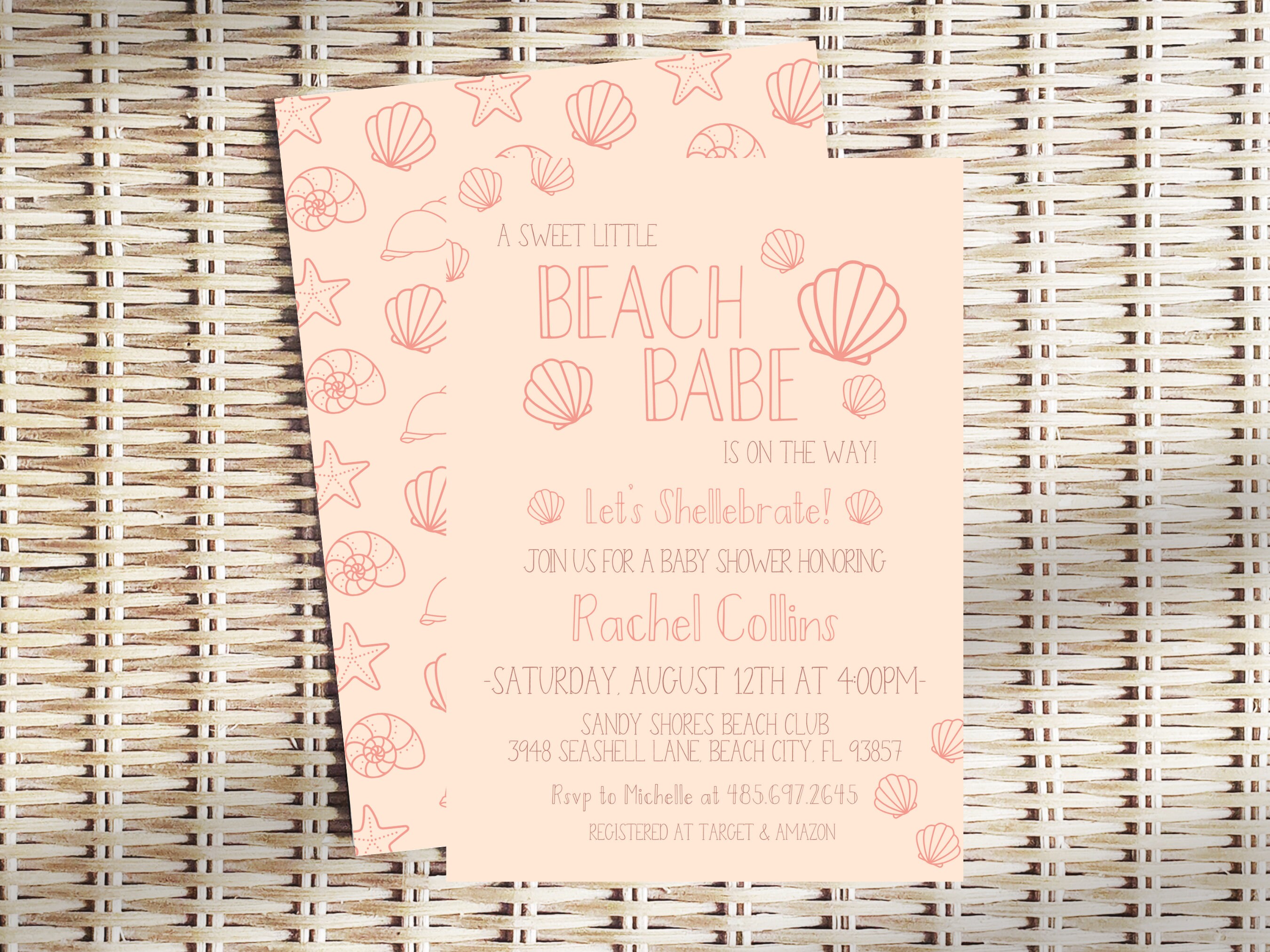Baby Advice Sign | Beach Babe Baby Shower Sign | Printable | Baby