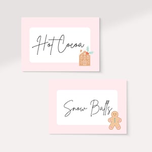 Gingerbread Tent Cards | Place Cards | Oh Snap | Christmas Birthday | Oh What Fun It is to be One | Baking Spirits Bright | Printable