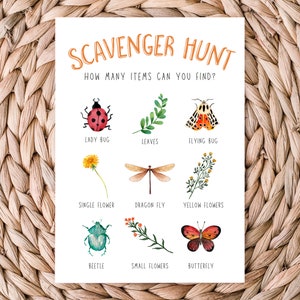 Bug Scavenger Hunt | Bug Birthday Game | Bug Birthday | Bug Party | Insect Birthday | Bug Hunt | Bug Out | Printable | Instant Download