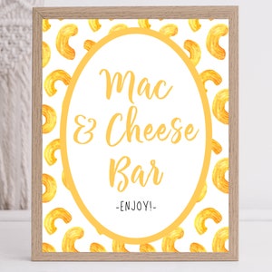 Holy Macaroni! | Mac & Cheese Bar Sign | Macaroni and Cheese Party | First Birthday | 1st Birthday | Printable