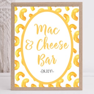 Holy Macaroni! | Mac & Cheese Bar Sign | Macaroni and Cheese Party | First Birthday | 1st Birthday | Printable