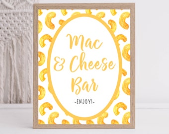 Holy Macaroni! | Mac & Cheese Bar Sign | Macaroni and Cheese Party | First Birthday | 1st Birthday | Printable