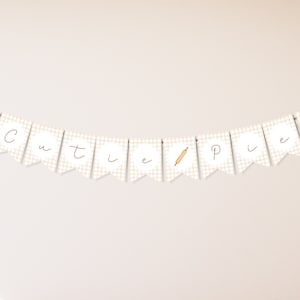 Cutie Pie Banner | Cutie Pie Birthday | Baking Birthday | Cutie Pie Baby Shower | Banner | Bunting | Printable