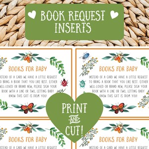 Bugboekverzoekkaarten | Bug babyshower | Boeken voor baby | Insectenfeest | Insectenverjaardag | Insectenjacht | Bug-out | Afdrukbaar | Directe download