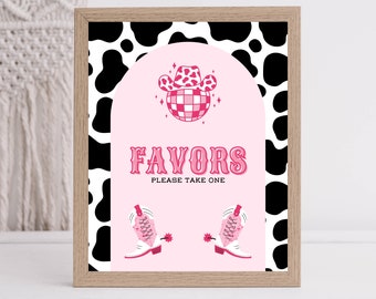 Favors | Man I Feel Like I'm One! | Disco Cowgirl Birthday Sign | Let's Go Girls | Nashville Birthday | Space Cowgirl | 8x10 | Printable