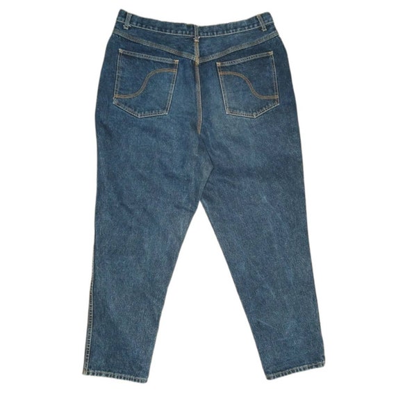 90s Vintage Super High Rise Hi Waisted Tapered Mo… - image 3
