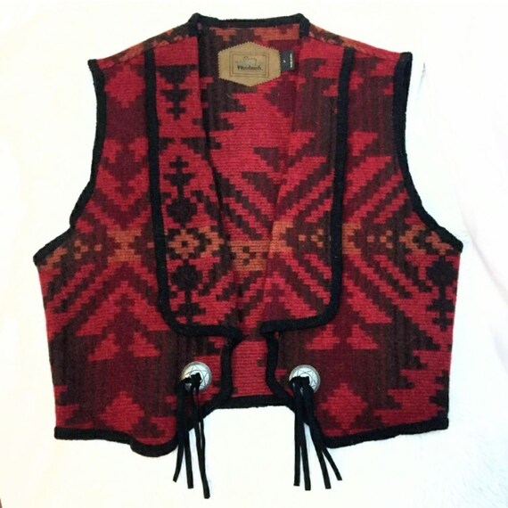 Vintage Woolrich Southwestern Cropped Vest