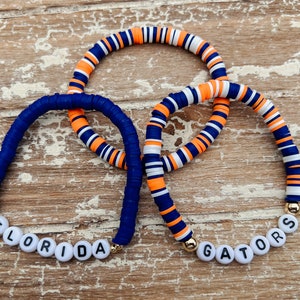 Gators Gameday Bracelets | College Team | Team Bracelet | Football | Basketball | Baseball | Sports Bracelet | College Bracelet Stack