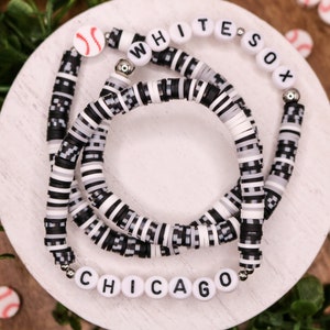 White Sox Gameday Bracelets | Baseball Team | Team Bracelet | Baseball | Sports Bracelet | Bracelet Stack | Go Team | White Sox Baseball
